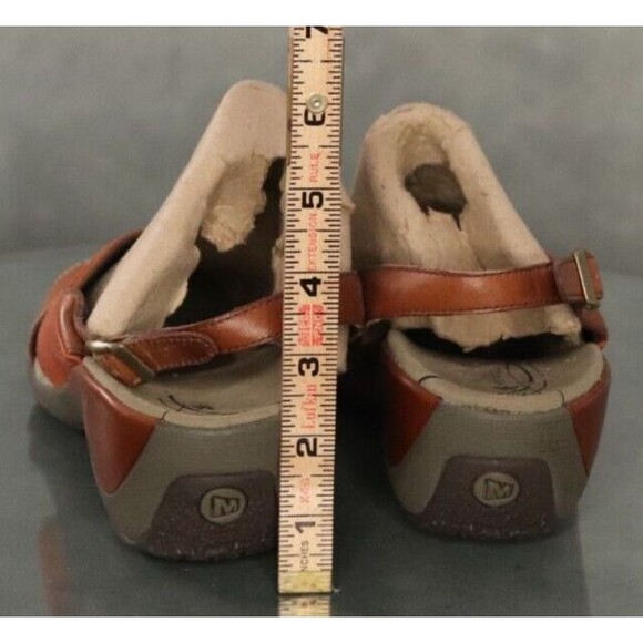 Merrell Primrose Women's Wedge Sandals Size 10 Leather Brown - Picture 10 of 12